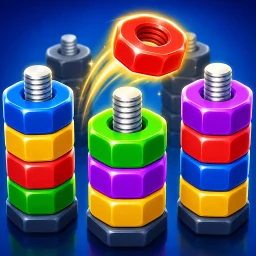 Ikon Nut Stack：Sort Puzzle